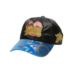 Czapka z daszkiem Mitchell & Ness NBA Philadelphia 76ers 6LUOMM20058-P76BLCK. Czarne czapki damskie Mitchell & Ness, bez wzorów, sportowe. Za 89.00 zł.
