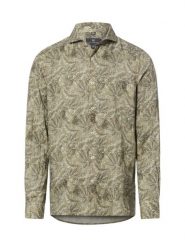 Nils Sundström koszula lniana na co dzień Mężczyźni Slim Fit len zielony, XXL. Zielone koszule męskie Nils Sundström, na lato, m, bez wzorów, ze lnu, eleganckie, bez kołnierzyka, bez ramiączek. Za 199.95 zł.