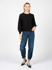 Silvian Heach Sweter "Fuyu" | PGA22106 | Kobieta | Czarny. Czarne swetry nierozpinane damskie Silvian Heach, xl, bez wzorów, z dzianiny, bez kołnierzyka, bez ramiączek. W wyprzedaży za 189.00 zł.