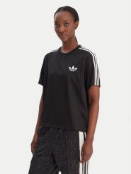 Adidas T-Shirt Firebird KD5574 Czarny Loose Fit. Czarne t-shirty damskie Adidas, xs, bez wzorów, z syntetyku, bez kołnierzyka, bez ramiączek. Za 149.99 zł.