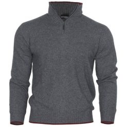 Sweter z kaszmiru Taimen - Granatowy. Niebieskie swetry męskie TAIMEN, bez wzorów, z kaszmiru, sportowe, bez kołnierzyka, bez ramiączek. Za 849.99 zł.