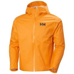 Kurtka wodoodporna Helly Hansen Loke Terra. Brązowe kurtki sportowe męskie Helly Hansen, m, bez wzorów, z materiału, bez kaptura, narciarskie. Za 691.00 zł.