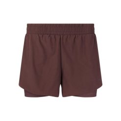 Damskie szorty 2 w 1 Endurance Val. Brązowe szorty damskie Endurance, bez wzorów, sportowe. W wyprzedaży za 138.00 zł.