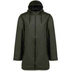 Kurtka wodoodporna Kariban Premium. Zielone kurtki męskie KARIBAN, m, z aplikacjami, z materiału, eleganckie, bez kaptura. Za 247.50 zł.