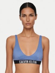 Calvin Klein Swimwear Góra od bikini LV00Q61211 Niebieski. Niebieskie bikini Calvin Klein Swimwear, m, bez wzorów, z syntetyku. Za 146.99 zł.