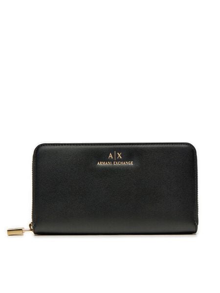 Armani Exchange Portfel XW000359 AF12040 UC001 Czarny. Czarne portfele damskie Armani Exchange, z materiału. Za 289.99 zł.