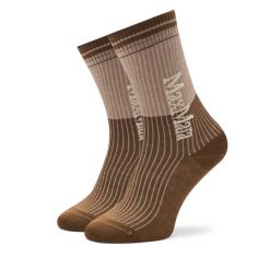 Skarpety długie Max Mara Leisure. Brązowe skarpetki damskie Max Mara Leisure, bez wzorów. Za 129.99 zł.
