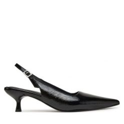 Sandały Vagabond Shoemakers. Czarne sandały damskie Vagabond Shoemakers, bez wzorów, bez obcasa, na słupku, bez zapięcia. Za 369.99 zł.