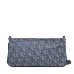 Torebka Calvin Klein Jeans. Niebieskie listonoszki damskie Calvin Klein Jeans, bez wzorów, z jeansu, bez dodatków. Za 209.99 zł.