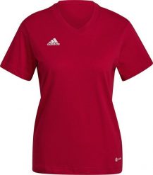 Adidas Koszulka damska adidas Entrada 22 Tee czerwona HC0441 2XL. Czerwone bluzki damskie Adidas, xl, bez wzorów, bez kołnierzyka, bez ramiączek. Za 75.92 zł.