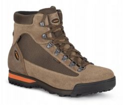 Buty trekkingowe męskie Aku U'S SLOPE GTX, light brown/ orange, 45. Brązowe trekkingi męskie Aku, bez zapięcia. Za 646.84 zł.