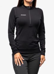 Bluza damska bez kaptura Mammut Aenergy ML Half Zip Pull. Czarne bluzy damskie Mammut, xs, bez wzorów, z elastanu, bez ramiączek, bez kaptura. Za 478.15 zł.