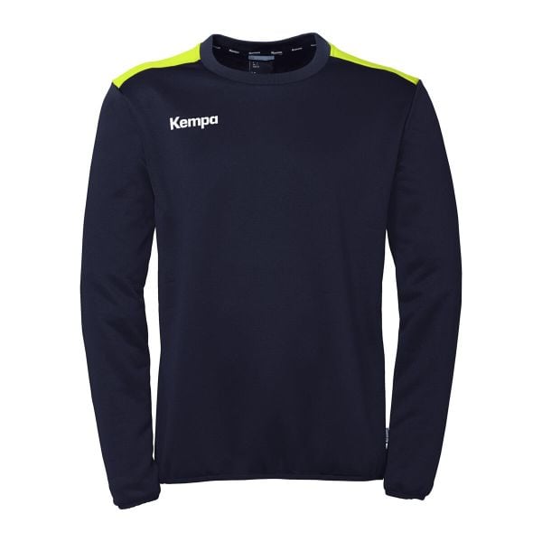 Bluza Kempa Emotion 27. Niebieskie bluzy damskie Kempa, m, bez wzorów, z materiału, eleganckie, bez ramiączek, bez kaptura. Za 198.70 zł.