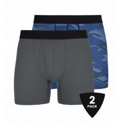 Męskie bokserki techniczne 2 pack Kilpi 2P NETT-U. Niebieskie bokserki męskie Kilpi, bez wzorów. Za 138.03 zł.