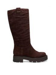 Guess Kozaki FLFL2Y SUE11 Brązowy. Brązowe kozaki damskie Guess, z aplikacjami, ze skóry, bez obcasa, na płaskiej podeszwie, bez zapięcia. Za 824.99 zł.