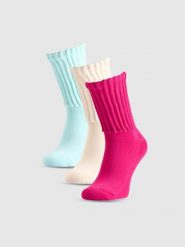 4F Skarpety casual za kostkę (3-pack) damskie - multikolor 35-38. Skarpetki damskie 4F, bez wzorów. Za 69.99 zł.