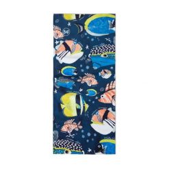 Chusta wielofunkcyjna Buff Coolnet UV - huambi navy. Niebieskie szaliki męskie Buff, bez wzorów, z elastanu. Za 79.99 zł.