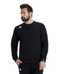 Bluza Arena Crew Solid. Czarne bluzy damskie ARENA, l, bez wzorów, z bawełny, biznesowe, bez ramiączek, bez kaptura. Za 295.50 zł.
