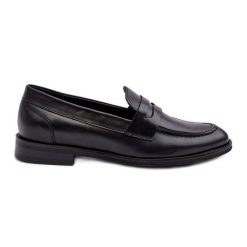 Męskie Skórzane Półbuty Loafersy Zazoo 1570/1 Czarne. Czarne półbuty męskie bez wzorów, ze skóry, bez obcasa, bez zapięcia. Za 514.08 zł.