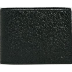 Calvin Klein - Portfel skórzany. Czarne portfele męskie Calvin Klein, bez wzorów, z materiału. W wyprzedaży za 179.90 zł.