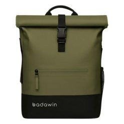 Torba 2 w 1 Anna zielona 27 l. Zielone torby na laptopa damskie BADAWIN, bez wzorów, z tkaniny. Za 376.00 zł.