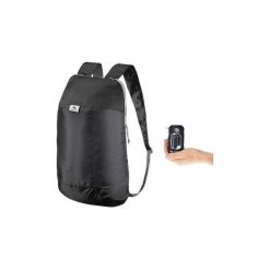 Plecak turystyczny Ultra Compact 10 L. Szare plecaki damskie QUECHUA, bez wzorów, z materiału. Za 7.99 zł.