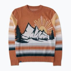Sweter damski KAVU Hillrose. Brązowe swetry nierozpinane damskie KAVU, bez wzorów, sportowe, bez kołnierzyka, bez ramiączek. Za 294.99 zł.