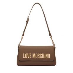 Torebka LOVE MOSCHINO. Brązowe listonoszki damskie Love Moschino, bez wzorów, bez dodatków. Za 809.99 zł.