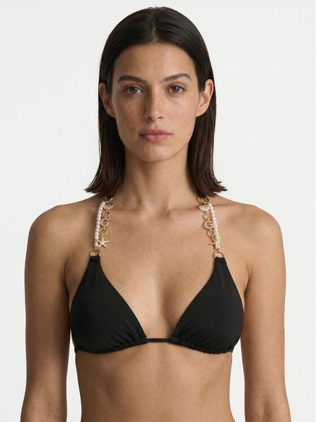 Guess Góra od bikini E6GJ00 KF412 Czarny. Czarne bikini Guess, xl, z aplikacjami, z syntetyku. Za 281.99 zł.