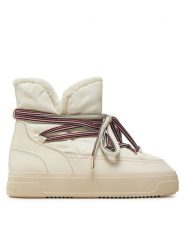 Tommy Hilfiger Śniegowce Snowboot Monogram Faux Fur FW0FW08389 Beżowy. Brązowe śniegowce damskie Tommy Hilfiger, z materiału, bez zapięcia. Za 419.99 zł.