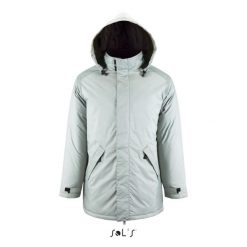 Parka Sol's Robyn. Szare parki męskie SOL'S, m, bez wzorów, z polaru, eleganckie, bez kołnierzyka, bez kaptura. Za 209.90 zł.