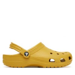 Klapki Crocs. Żółte klapki męskie Crocs, bez wzorów, bez zapięcia. Za 139.99 zł.