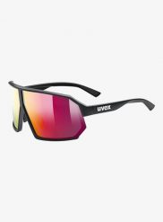 Okulary przeciwsłoneczne Uvex Sportstyle 237 - black matt/mirror red. Czarne okulary przeciwsłoneczne damskie Uvex. Za 289.99 zł.