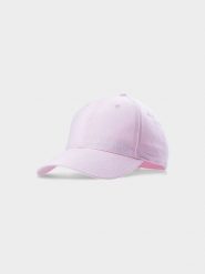 4F Czapka z daszkiem strapback damska - różowa M. Czerwone czapki damskie 4F, na lato, bez wzorów, z bawełny, klasyczne. W wyprzedaży za 29.99 zł.