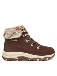 Skechers Trekkingi Trego 167882/CHOC Brązowy. Brązowe obuwie trekkingowe damskie Skechers, ze skóry, bez zapięcia. Za 359.99 zł.