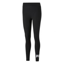Legginsy Damskie Essentials. Czarne legginsy damskie Puma, bez wzorów. Za 170.99 zł.