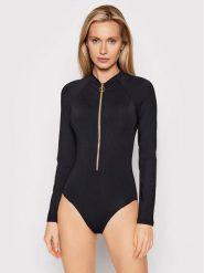 Seafolly Strój kąpielowy Zip Front 10936-942 Czarny. Czarne stroje kąpielowe damskie Seafolly, bez wzorów, z syntetyku. Za 429.99 zł.