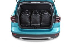 Torby Do Bagażnika Vw T-Cross 2018+ 3Szt Kjust. Czarne torby podróżne damskie KJUST, bez wzorów, z kauczuku. Za 780.00 zł.