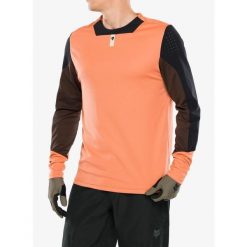 Bluza rowerowa męska Fox Defend LS Jersey. Brązowe bluzy męskie FOX, m, bez wzorów, z jersey, sportowe, bez ramiączek, bez kaptura. Za 312.39 zł.
