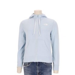 Bluza z kapturem damska rozpinana The North Face. Niebieskie bluzy damskie The North Face, l, bez wzorów, z materiału, sportowe, bez ramiączek, z kapturem. Za 127.76 zł.