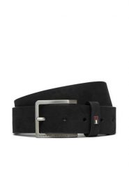 Tommy Hilfiger Pasek Męski Oliver Nubuck 3.5 AM0AM13019 Czarny. Czarne paski męskie Tommy Hilfiger, z nubiku. Za 199.99 zł.