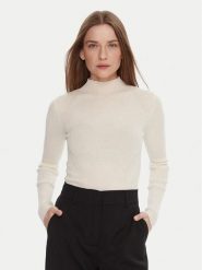 TWINSET Sweter 252TT3111 Écru Slim Fit. Swetry nierozpinane damskie Twinset, l, bez wzorów, z wełny, bez kołnierzyka, bez ramiączek. Za 649.99 zł.