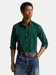 Polo Ralph Lauren Koszula 710805564518 Zielony ciemny Regular Fit. Zielone koszule męskie Polo Ralph Lauren, m, bez wzorów, z bawełny, bez kołnierzyka, bez ramiączek. Za 689.99 zł.
