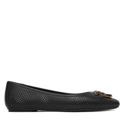 Baleriny PINKO. Czarne balerinki damskie Pinko, bez wzorów, bez obcasa, bez zapięcia. Za 919.99 zł.