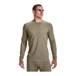Koszulka termoaktywna męska Under Armour Tactical Crew CGI Base. Brązowe bluzy męskie Under Armour, m, bez wzorów, sportowe, bez ramiączek, bez kaptura. Za 169.99 zł.
