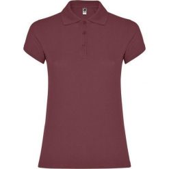 Damska Koszulka Polo W Gwiazdki. Czerwone koszulki sportowe damskie ROLY, xl, bez wzorów, bez ramiączek. Za 55.99 zł.