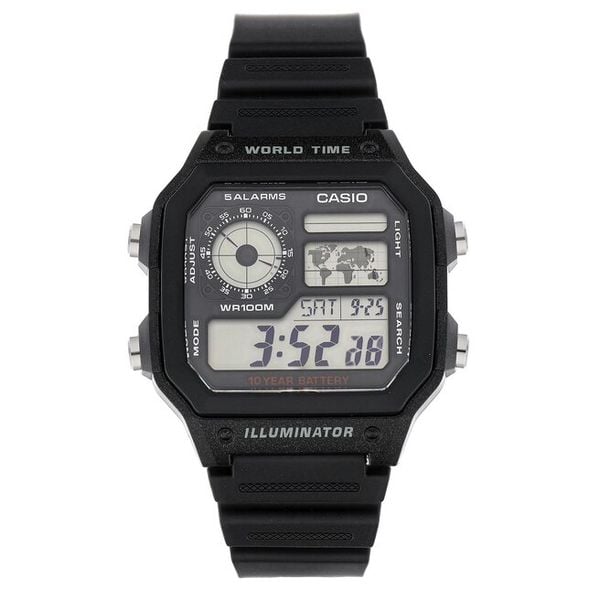 Zegarek Casio. Czarne zegarki męskie Casio, bez wzorów. Za 199.99 zł.