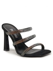 Pollini Klapki SA28179C1ITAS000 Czarny. Czarne klapki damskie Pollini, bez wzorów, ze skóry, bez obcasa, bez zapięcia. Za 2,619.00 zł.