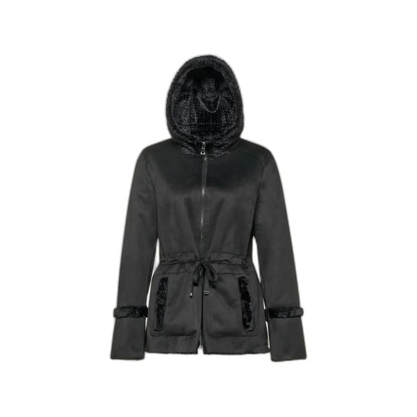 Płaszcz damski Geox Kency. Czarne płaszcze damskie Converse, l, bez wzorów, z materiału, biznesowe, bez kołnierzyka, bez kaptura. Za 1,299.00 zł.