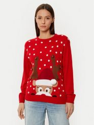Ysabel Mora Sweter 70029 Czerwony Regular Fit. Czerwone swetry nierozpinane damskie ysabel mora, l, bez wzorów, z syntetyku, bez kołnierzyka, bez ramiączek. Za 139.99 zł.
